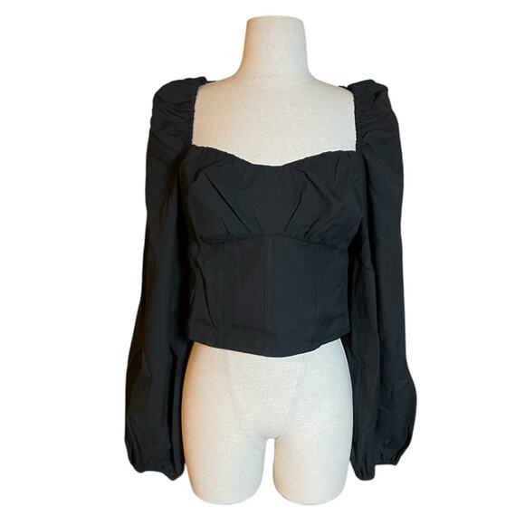 & OTHER STORIES NWOT puff sleeve crop top | 10 - Picture 1 of 5
